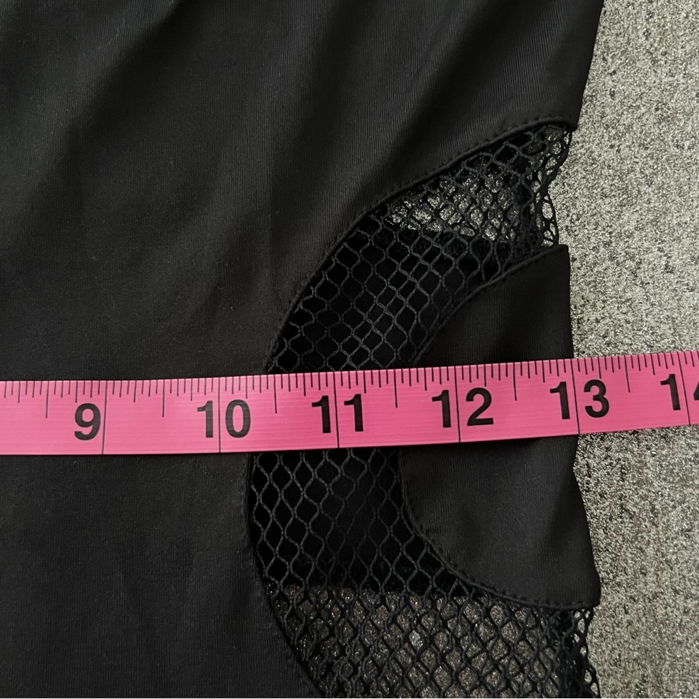 Guess Black Maxi Dress with Mesh Cutout Detail - Picture 5 of 10